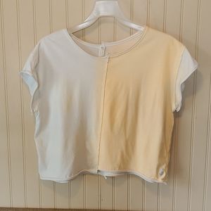 Free People Movement cropped tee medium orange